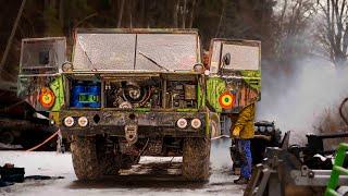 17.6L V12 Diesel Army Monster – Cold Start After Years