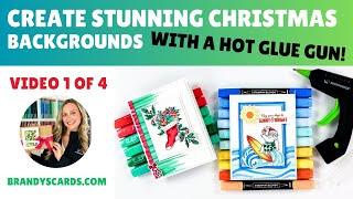 Create Stunning Christmas Backgrounds with a Hot Glue Gun!  + Free PDF Tutorial Giveaway!