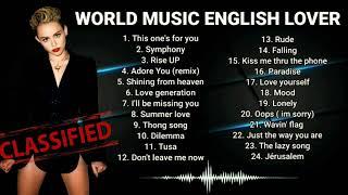 WORLD MUSIC ENGLISH LOVER | Best music english never stop | best english songs ever ( All time )