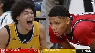 Dylan Harper, Ace Bailey & #24 Rutgers Get Tested At Kennesaw State | Full Recap | November 24, 2024