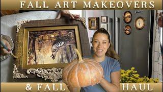 Vintage (THRIFTED) Fall Art Makeovers & A BIG Fall Home Decor Haul 2024!