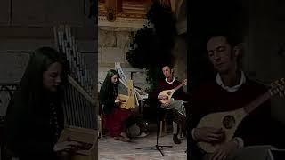 Portative organ and gittern, music on medieval instruments