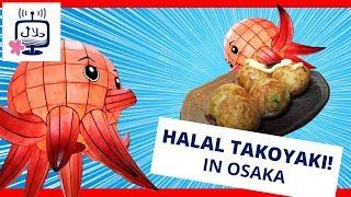 Halal TAKOYAKI in Japanese Food Restaurant MATSURI in Osaka, Japan تاكوياكي حلال في أوساكا، اليابان