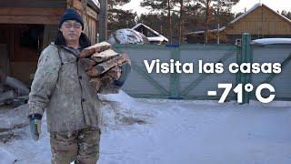 ¿Cómo nos mantenemos calientes a -71°C? Visita las casas | Yakutia