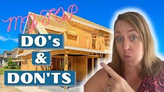 Building A Home in Jacksonville FL - My Top Do's and Don'ts!