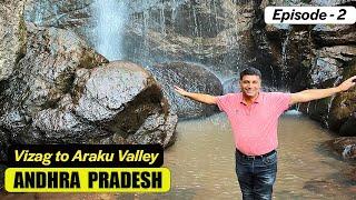 Ep 2 Visakhapatnam (Vizag) to Araku Valley | Borra ( Limestone) caves, Katiki falls, Andhra Pradesh