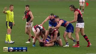 Essendon vs Bulldogs biggest fight. (Reported) first elimination final (2021) (AFL)