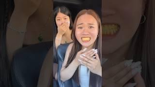 Yellow teeth filter prank on GF #couple #couplegoals #girlfriend #boyfriend #funny #sister #prank