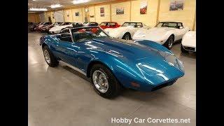 1973 Medium Blue Corvette Stingray Convertible