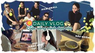 Daily Vlog | Cuộc sống mình dạo này: uống Matcha, Học Tiếng Anh, pickleball, nấu nướng | Châu Giang