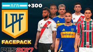 PES 2017 FACEPACK Liga BRAZIL & ARGENTINA | FOR ALL PATCH | T99