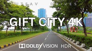 Driving GIFT City in 4K Dolby Vision HDR - GIFT City to PDPU Road