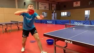 Professional Table Tennis Training at Bundesliga 1. Club ASV Grünwettersbach, KITT powered by JOOLA