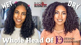 DESIGN ESSENTIALS WASH DAY | WHOLE HEAD OF DESIGN ESSENTIALS ALMOND & AVOCADO ON NATURAL HAIR