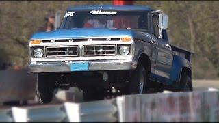 Fords Version of The Farm Truck Drag Racing. #FordTrucks, #DragRacing