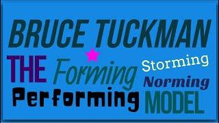 The Forming-Storming-Norming-Performing model By Bruce Tuckman: Animated summary