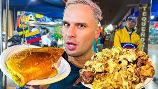 Probando COMIDA CALLEJERA de Venezuela en Perú  *La Calle Del Hambre*