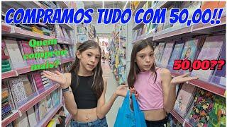 COMPRAMOS TUDO COM 50,00! Quem comprou melhor, Lari ou Mel?!