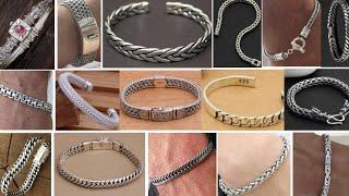 Latest Silver Bracelet Design for Men|| Stylish Bracelet Collection 2023