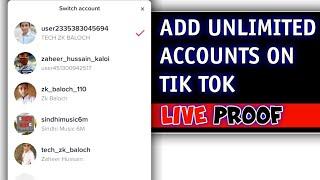 how to create unlimited tiktok account || unlimited tiktok account | Live Proof.