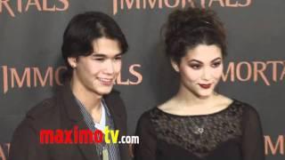 BooBoo Stewart and Fivel Stewart "Immortals" World Premiere Red Carpet