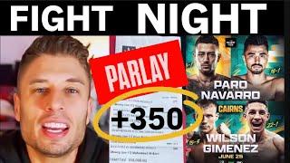 EXPLAINED! Liam Paro vs Jonathan Navarro FIGHT CARD | Australia | Parlay Builder