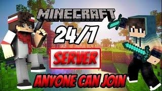 MINECRAFT LIVE. PUBLIC SMP 24/7 ONLINE | CRACKED JAVA / BEDROCK & POCKET EDITION #minecraft