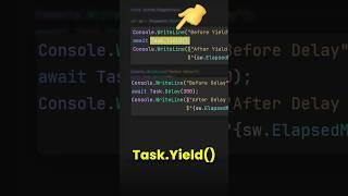 The magic of Task.Yield in C#