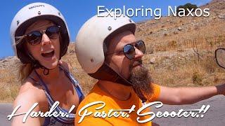 Ancient churches and monuments, we explore the island of Naxos by SCOOTER! - Sail Mermaid S3 E14