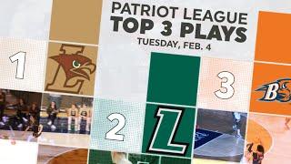 Patriot League Top 3 Plays | Feb. 4, 2025