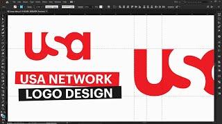 USA Network Logo Design Illustration - Adobe Illustrator tips - Design.lk