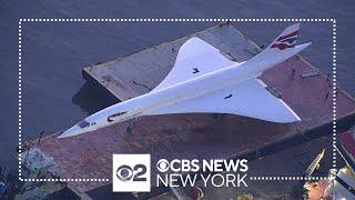 Live: Concorde hoisted back into place at Intrepid Museum