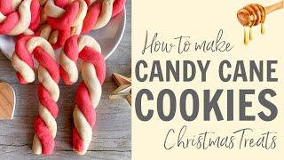 How to make Candy Cane Cookies! recipe #Shorts