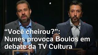 'Você cheirou?', 'Assuma BOs': Nunes e Boulos discutem em debate da TV Cultura; veja vídeo