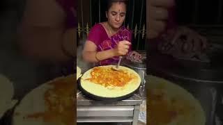 Aunty making bharta dosa #dosa_recipe #dosa #streetfood #trendingfoodvlogs #foodvlogs #food #shorts