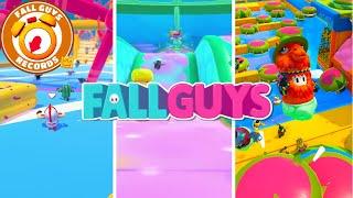 ALL FALL GUYS WORLD RECORDS EVERY MAP! FALL GUYS TIPS & TRICKS