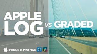 iPhone 15 Pro Max: Log vs Color Graded Test Video