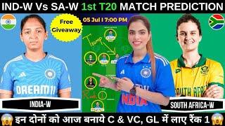 IND W vs SA W 1st T20 Match Prediction Today | India Women Vs South Africa Women |Fantasy Cricball