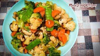 5 minutes! How to Make Mixed Vegetables Stir Fry! Healthy and Delicious Vegetable Recipe!