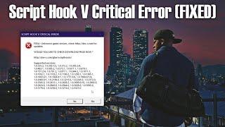 How to Fix Script Hook V Critical Error | GTA V September 2024 | FATAL: Unknown Game Version FIXED!