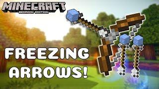 How To Make Freezing Arrows in Minecraft | Minecraft Bedrock Command Block Tutorial