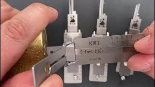 How to use Lishi KW1? Quickly use, 2-in-1 Locksmith Tool