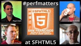 Raw feed for #perfmatters LIVE at SFHTML5