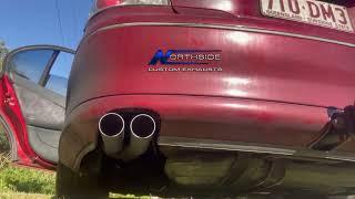 Vt- Vy Ecotec v6 Redback 2.5" hotdog cat back with blast pipe rear