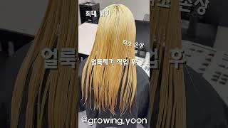 [서윤쌤 블랙빼기] 여름이니ㄲㅏ 시원한 블루빛 애쉬그레이 🩶🩵 #서윤 #서윤쌤 #그로잉살롱본점 #그로잉살롱 #블랙빼기 #애쉬그레이  #블루염색 @growingsalon