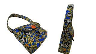 DIY How to make Ankara shoulder bag simple and so fast / African print sewing tutorials