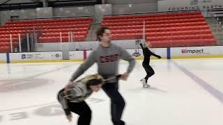 Alina Martin Pre gold skatings skills test