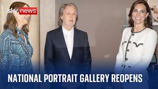 Princess of Wales meets Paul McCartney at reopening of National Portrait Gallery