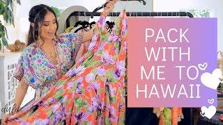 Pack With Me For Hawaii | Tropical Vacation Outfits + Travel Must Haves