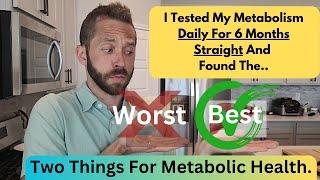 I Tested My Metabolism Daily For 6 Months And Found The WORST and BEST Thing For Metabolic Health